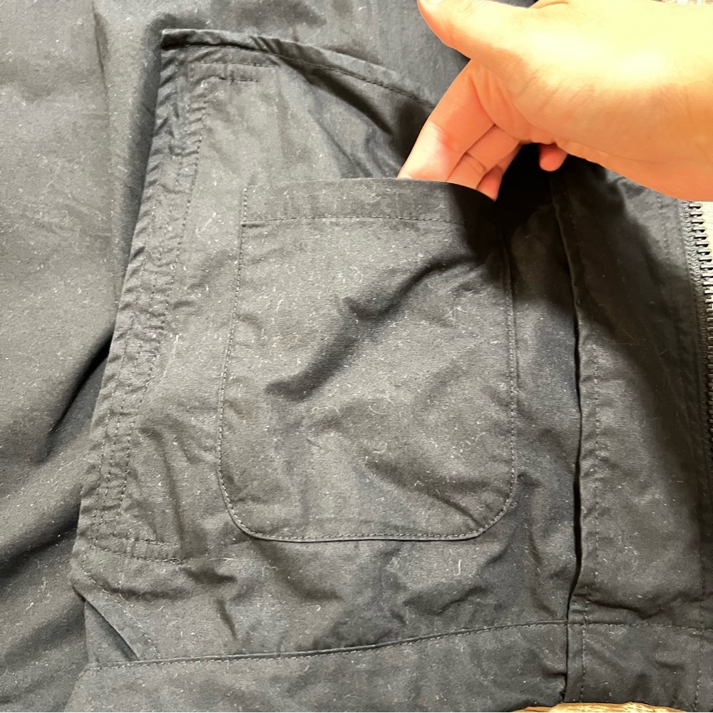 Onitsuka Tiger x Andrea Pompilio Men’s Black Oversized Hooded Jacket Size Medium - Picture 9 of 14